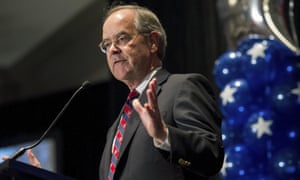Rep. Jim Cooper, D-Nashville, announces his victory during the Democratic watch party at the Loews Vanderbilt Hotel, in Nashville, Tenn.
