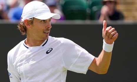Lucky' Alex de Minaur wins armchair ride into Wimbledon final-16 | Tennis | The Guardian