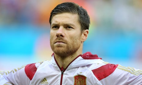 Xabi Alonso during his playing days for Spain