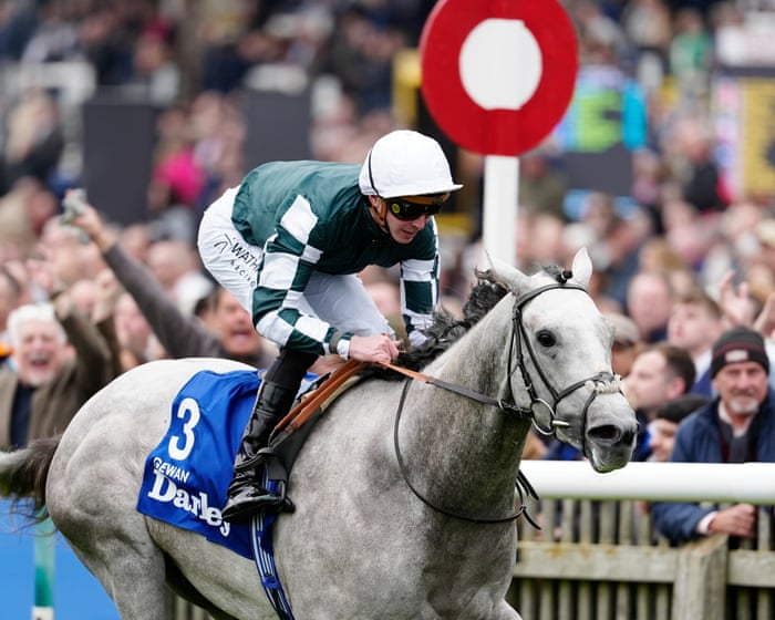 Gewan denies Aidan O’Brien record with shock 25-1 Dewhurst Stakes triumph