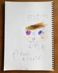 Astrid Cooper’s drawing of Elton John.