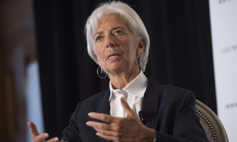 The IMF’s managing director, Christine Lagarde, in Washington on Wednesday.