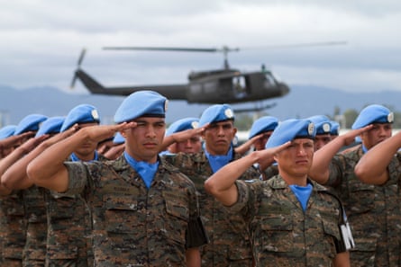 Soldiers of the United Nations Stabilisation Mission in Haiti, 2013.