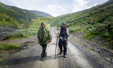 Pilgrims on the St.Olav Way crossing the Dovre mountain