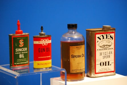 Four bottles of oil made by different manufacturers