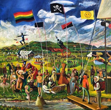 Festival, 2014, a painting by John Hyatt