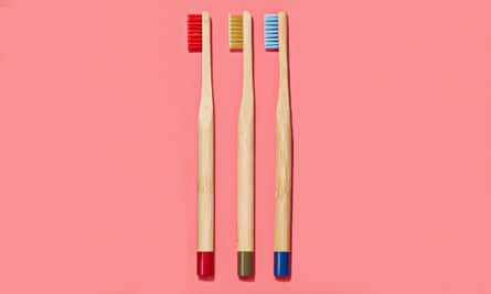 Monogrammed eco bamboo toothbrush