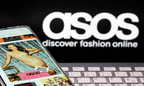 Smartphone with an ASOS app