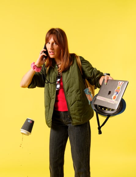 The writer dressed as a radwife