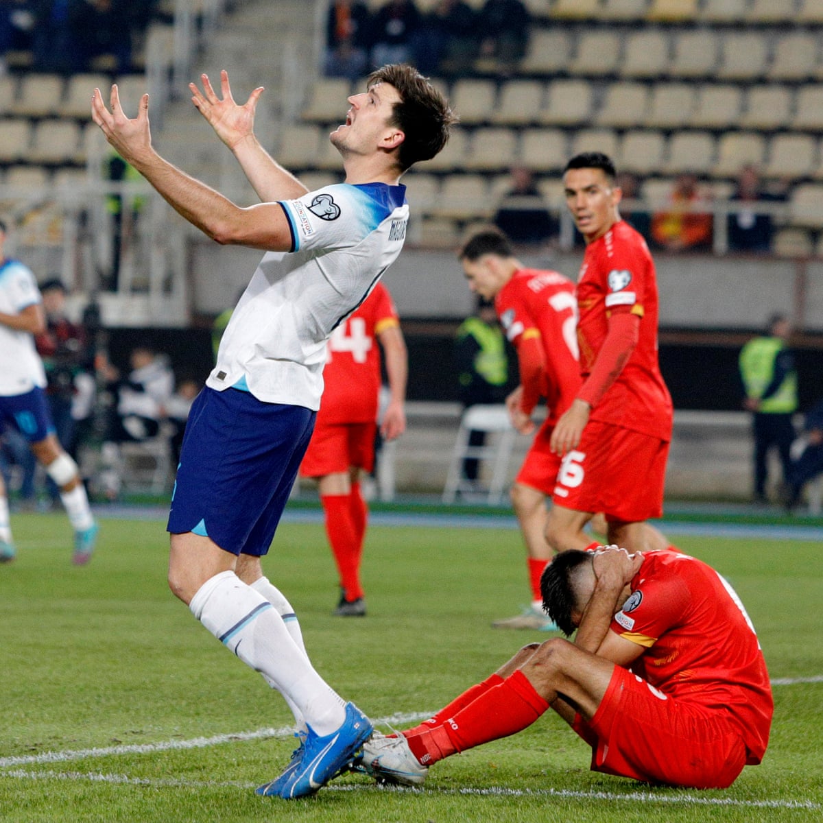 Maguire's struggles are stretching loyalty and could cost England again |  England | The Guardian