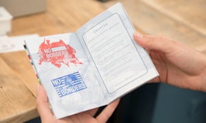 Icebreaker … Lucy and Jorge Orta’s Antarctica passport.