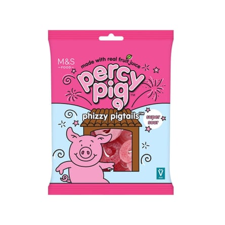 M&S Percy Pig Phizzy Pigtails