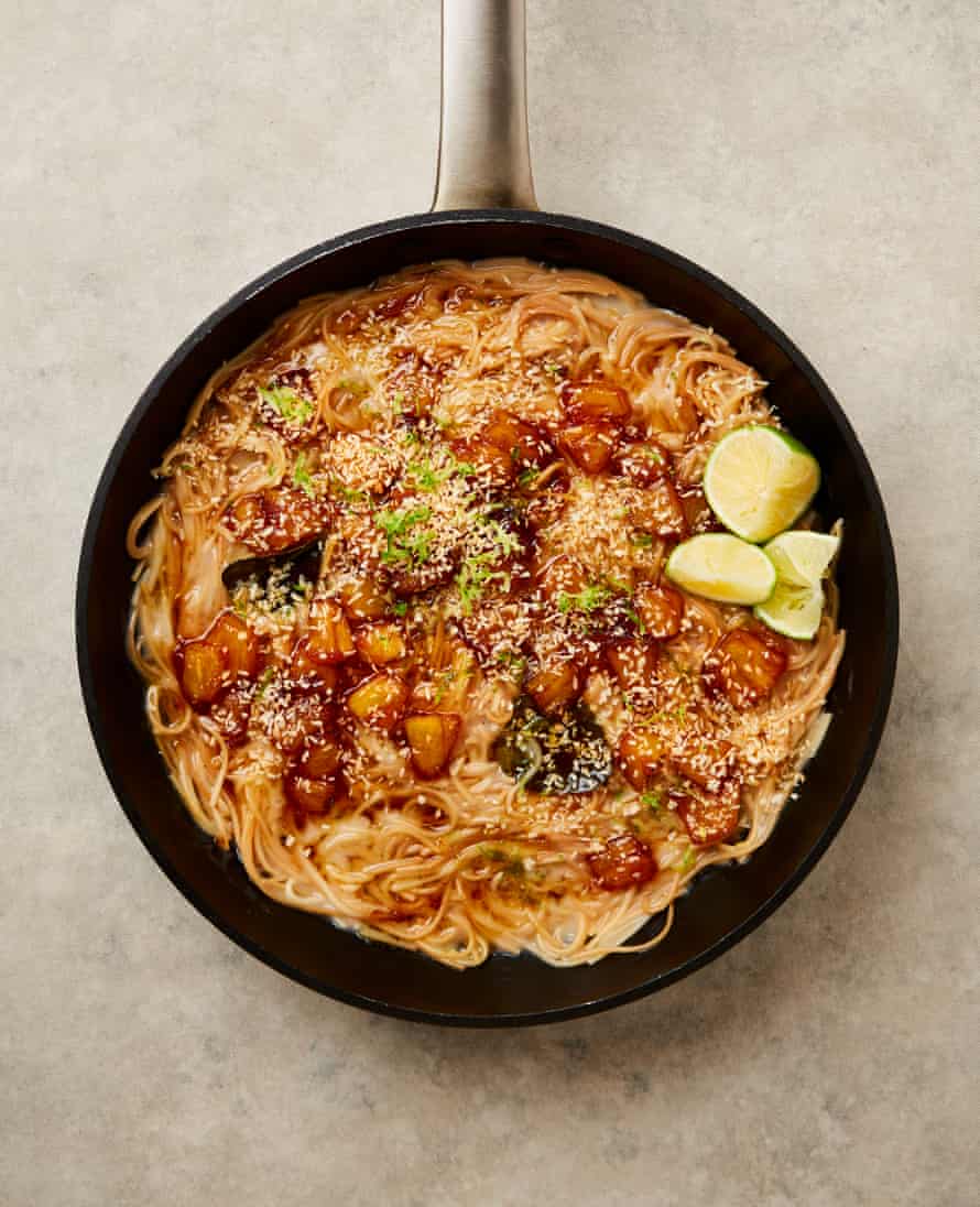 Yotam Ottolenghi’s coconut and pineapple sweet vermicelli.