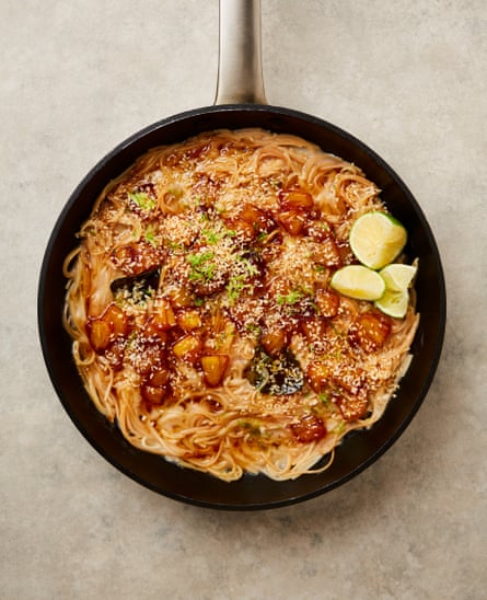 Sweet coconut and pineapple noodles from Yotam Ottolenghi.