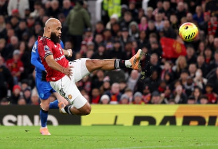 Bryan Mbeumo in action for Manchester United against Bournemouth in December.