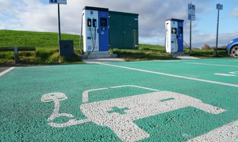 electric vehicle charging point parking bays