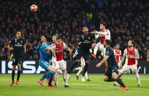 Ajax's Tagliafico scored the first goal of his team but later he was disqualified from VAR.
