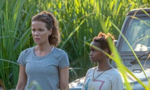 Kate Beckinsale and Shalom Nyandiko in The Widow.