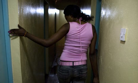 A sex worker in the Kenyan capital Nairobi