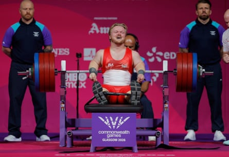 Mark Swan celebrates after a successful lift