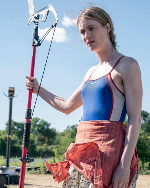 Mackenzie Davis as Kirsten on Station Eleven.