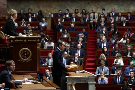 French prime minister Sébastien Lecornu gives his first general policy speech in front of the parliament and the new government after by a debate at the national assembly in Paris.