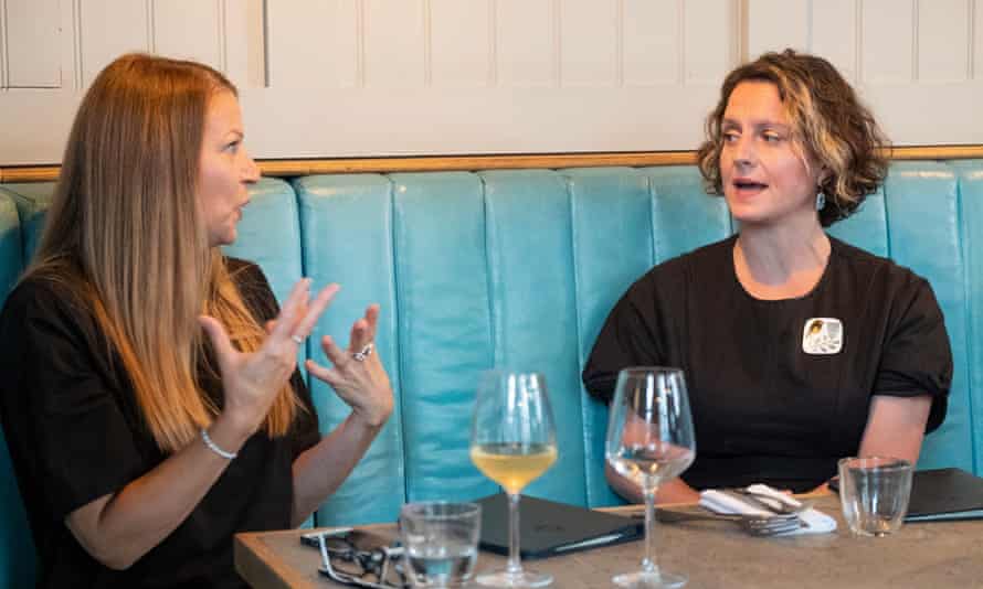 Dining across the divide: ‘She didn’t call me an insensitive buffoon – but I was armed and ready’ 3 Abigail Gollicker and Laura Walsh for Weekend’s Dining Across the Divide. Photo by Linda Nylind. 3/9/2021.
