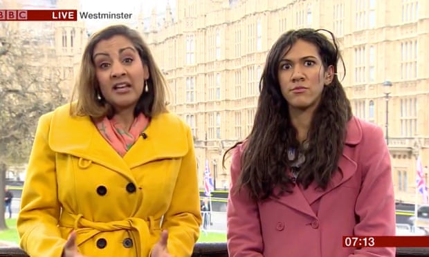 Me and the woman in the pink coat (by the woman in the yellow coat