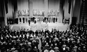 The founding assembly of the United Nations in San Francisco in 1945.
