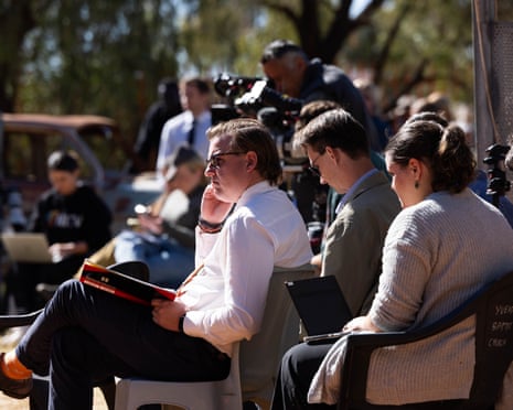 Lawyer for Zachary Rolfe, Luke Officer, at the coronial findings into the death of Kumanjayi Walker in Yuendumu, NT.