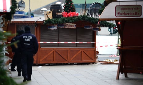 Police patrol near Berlin Christmas market