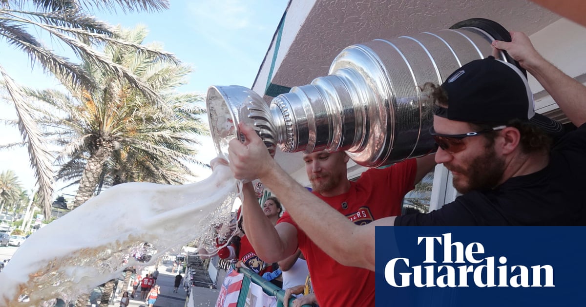 Florida Panthers crack and dent Stanley Cup during championship celebrations