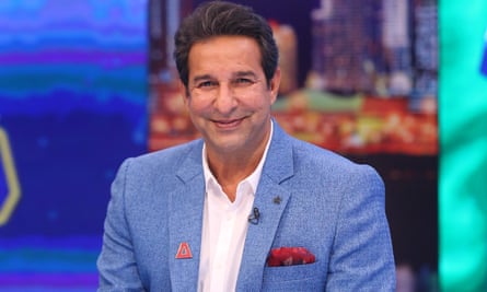 Wasim Akram dans un studio de télévision