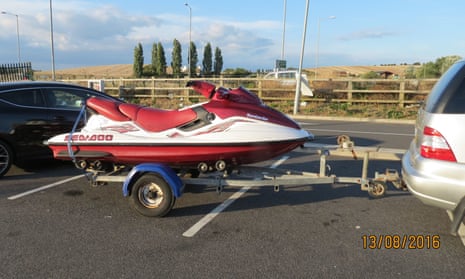 The jet ski purchased by the gang in August 2016.