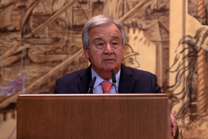 Russia-Ukraine war: Kyiv and Moscow sign deal to allow grain exports from blockaded Black Sea ports – live 7 UN Secretary-General Antonio Guterres speaks during the signing ceremony in Istanbul.