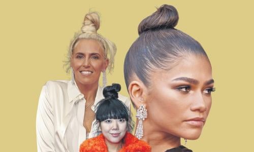 se tv sløjfe kobling Rise of the topknot: why big buns are everywhere | Women's hair | The  Guardian