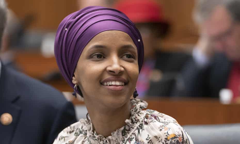 Omar ‘will not back down to Trump’s racism and hate’, said Bernie Sanders.
