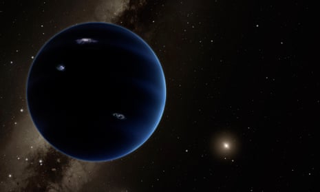 The theoretical Planet Nine is somewhere along a 10,000 or 20,000-year orbit.