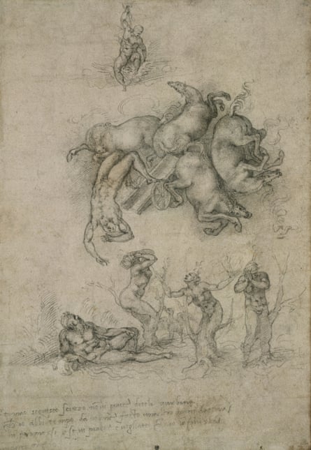 The Fall of Phaeton by Michelangelo.