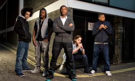 Attack the Block stars (from left): Simon Howard, Leeon Jones, John Boyega, Alex Esmail and Franz Drameh.