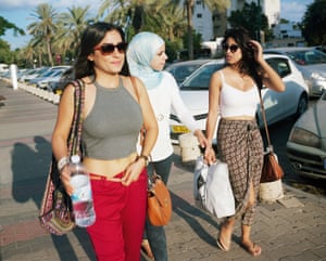 Samar, Aya and friend, Abba Ahimeir Street, Ramat Aviv