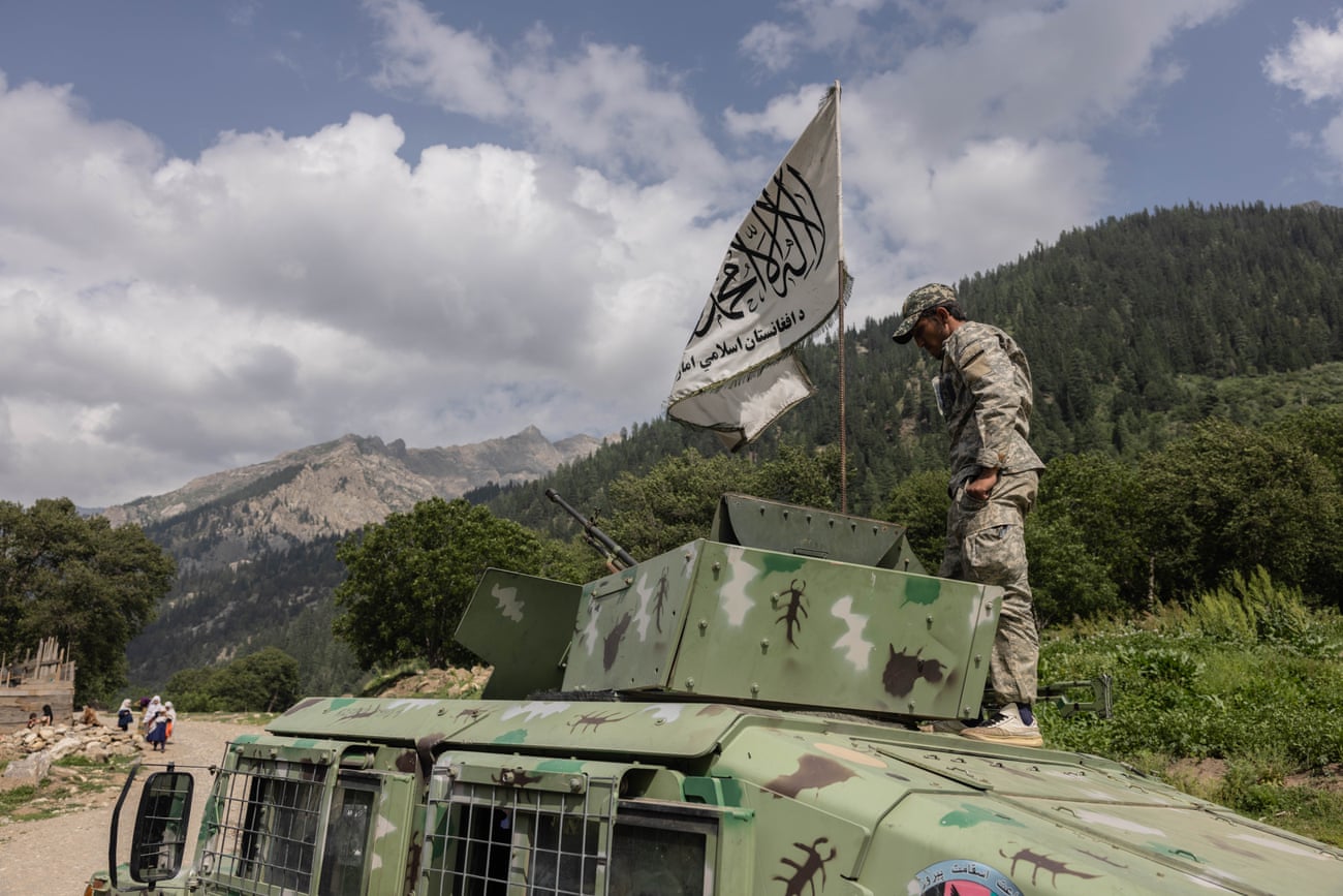 Taliban soldiers in Nuristan province, in July 2022