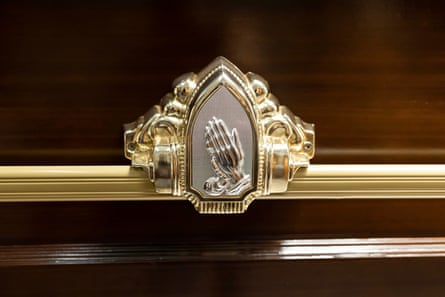 View of a coffin at Lee Funeral Home in Nairobi, Kenya, on January 19, 2023.