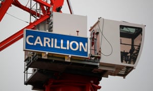 Carillion crane on a building site in London