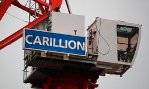 Carillion crane on a building site in London