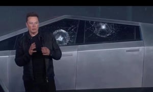 Cybertruck Tesla Unveils New Pickup Truck But Windows Break During Demo Technology The Guardian