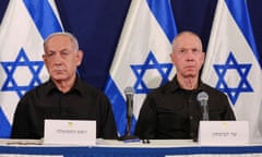 Benjamin Netanyahu and Yoav Gallant.