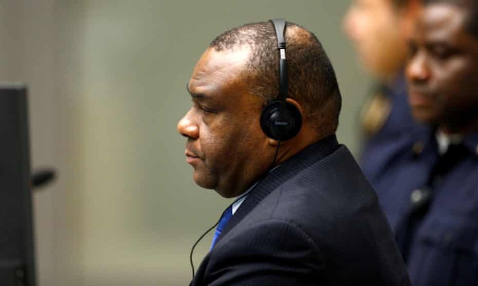 Jean-Pierre Bemba at the international criminal court in The Hague.