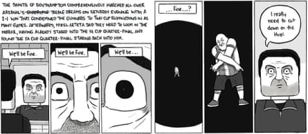 David Squires cartoon on the FA Cup quarter finals in 2026