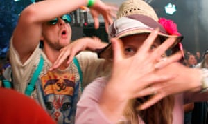 Dancing to Gong at Glastonbury 2014